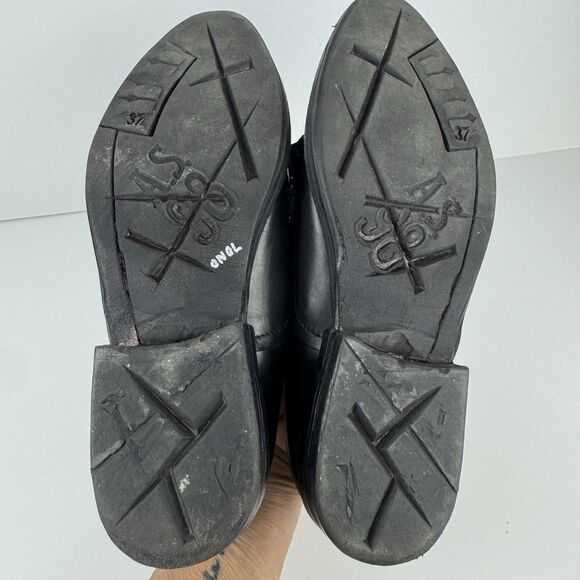 A.S. 98 Italian Leather Studded Women's Handcrafted Loafers, Sz. EU 37, US 7 - Picture 8 of 11